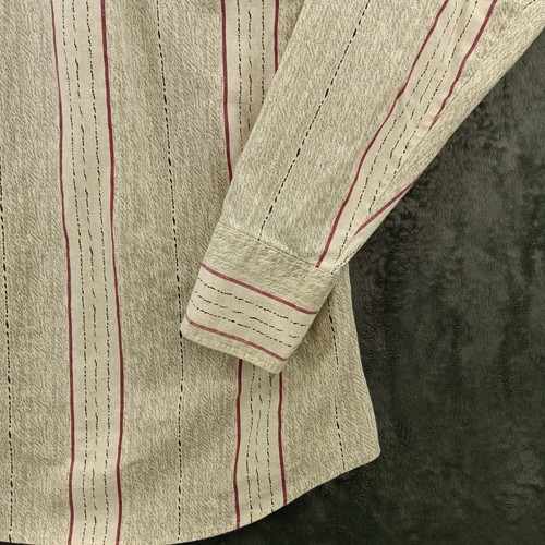 Panhandle Slim Herren Medium gestreift Langarm Perlen Druckknopf Hemd Größe 15 1/2 x33 - Bild 11 von 17