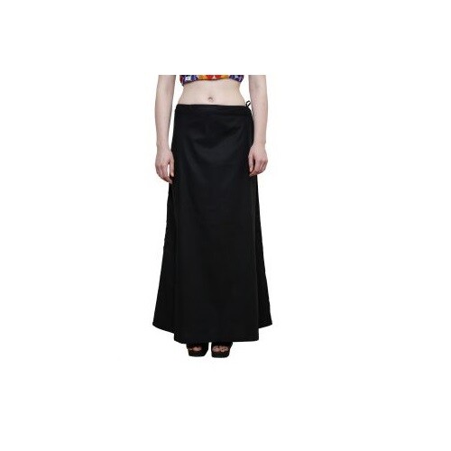Stylesindia Women’s Cotton Saree Petticoat – Adjustable Waist Underskirt, Deep Green & Violet, One Size Fits Up To 42” Waist - View #9