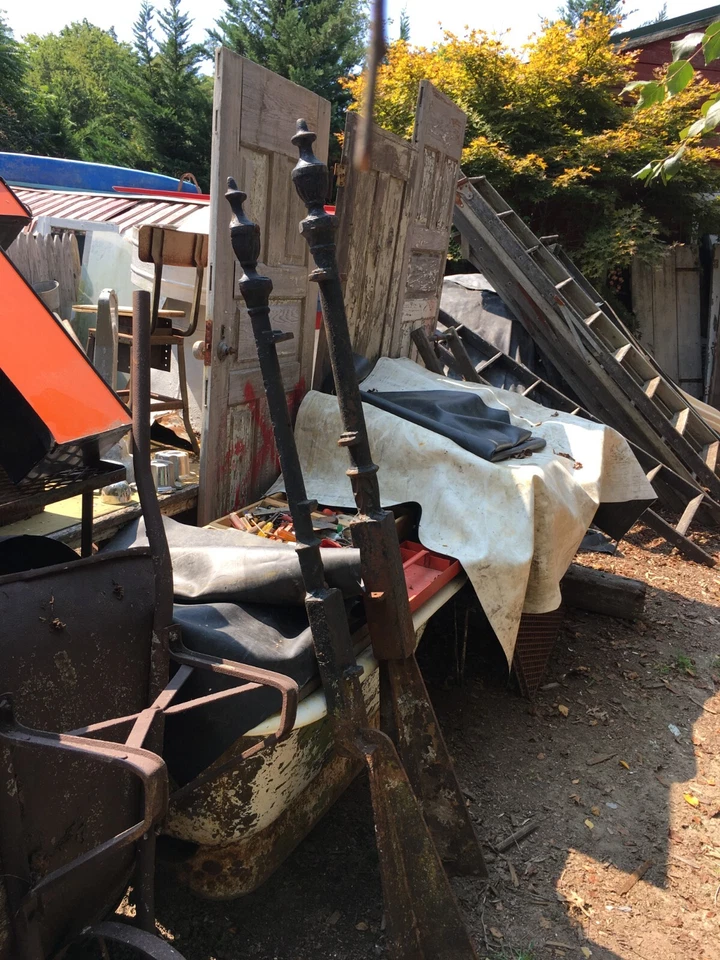 Antique Pair Cast Iron Fence Post Architectural Salvage Victorian Fence Post - Изображение 3 из 4