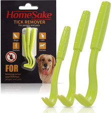 Tick Remover Tool for Dogs, Cats Humans - 1 Packs of 3 - Pain Free Tick Remova