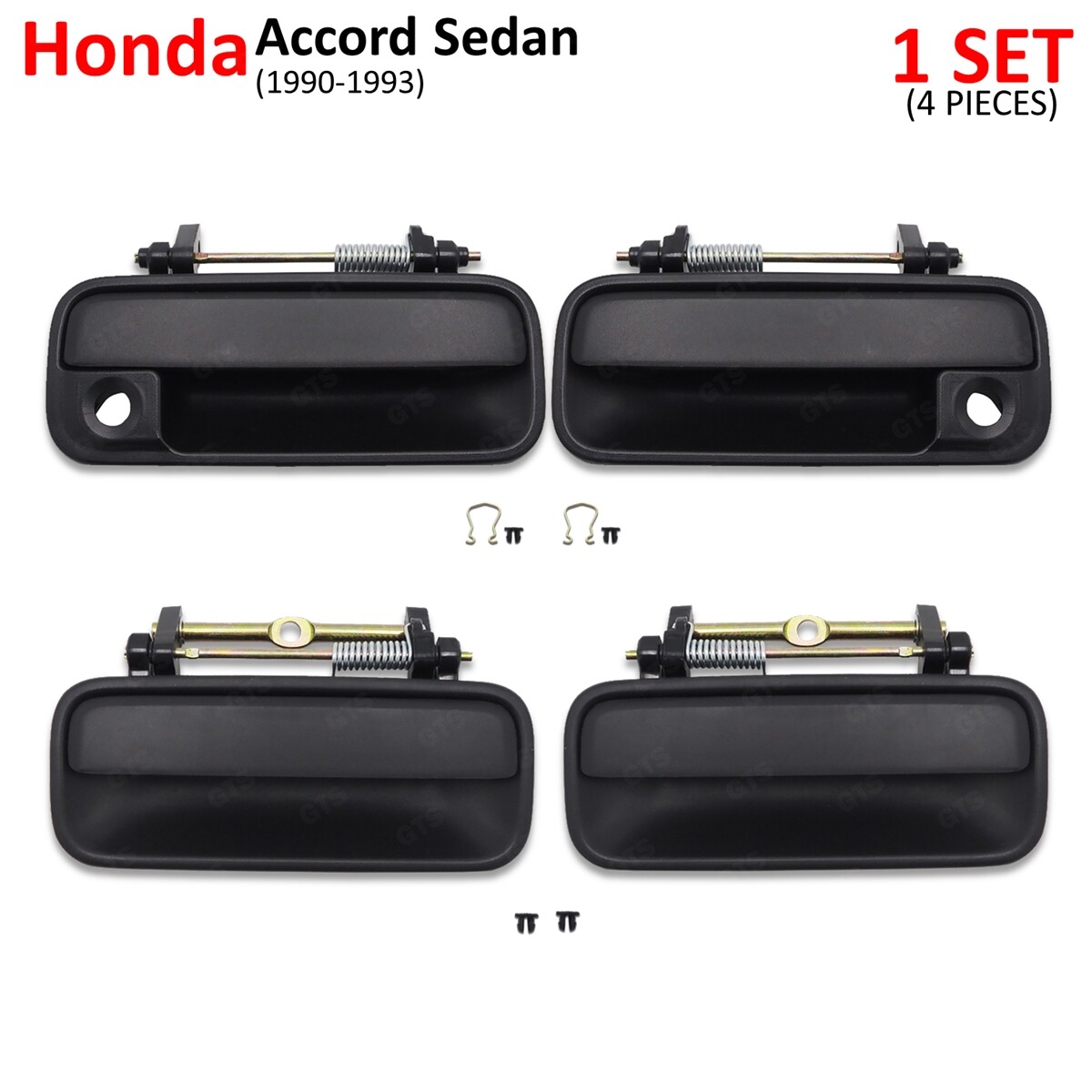 ホンダ アコード CB ドアハンドル 4個セット USDM Set 4Dr Outside Outer Door Handle Fits Honda Accord Sedan 1990