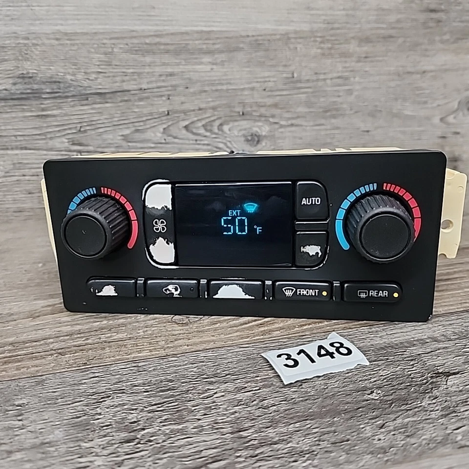 Chevy Trailblazer GMC Envoy 2002-2004 calefacción aire acondicionado temperatura digital control de clima Foto 3 de 4