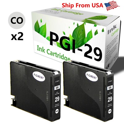 (2 Pack,CO) PGI-29 PGI29 Ink Cartridge for PIXMA pro-1S Laser Printer