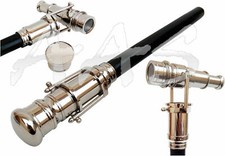 Canne de marche en laiton Canne de marche Vintage Télescope pliant Canne de...