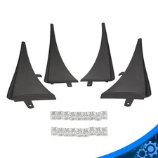 Front & Rear Splash Guards Mud Flaps For 2014-2019 C7 Corvette Z06 Grand Sport