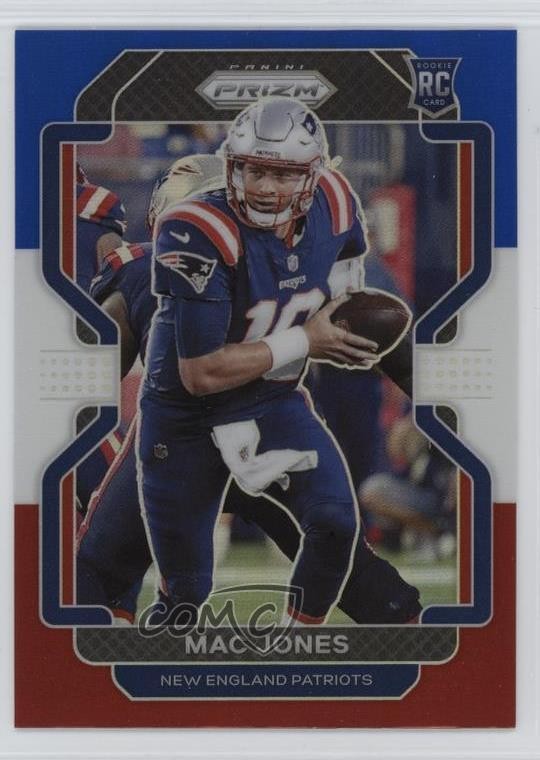 2021 Panini Prizm Rookie Red White & Blue Prizm Mac Jones #336 0yw0