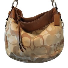 Coach Zoe Hobo Bag Tan Brown Leather M0967-F14711 EUC Vintage Style Y2K