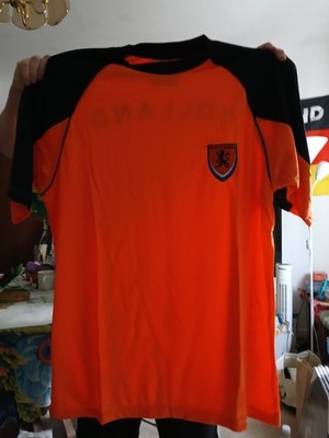 WM 2026 Holland Fan Trikot  Shirt  Satin WM 2026 Gr. L Orange Schwarz Neu !!!