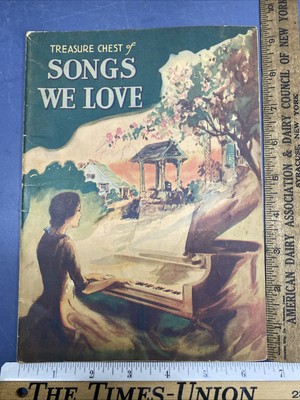 Vintage 1936 Treasure Chest of Songs We Love Best Sheet Music Book Songbook