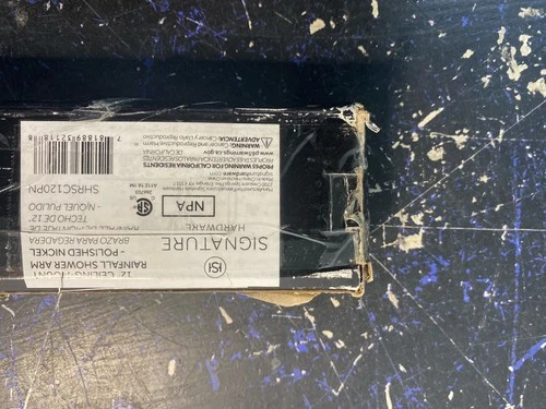 Signature Hardware SHRSC120PN 12" Ceiling-Mount Shower Arm - Polished Nickel - Picture 3 of 3