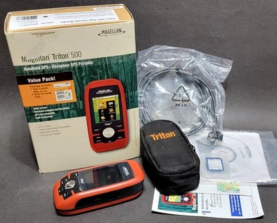 Magellan Triton 500 Topo Canada Bundle - Complete In Box