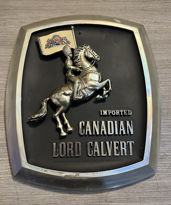 Vintage Canadian Lord Calvert liquor sign decor