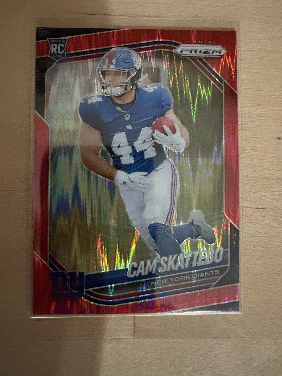 2025 Panini Prizm - Rookies Cam Skattebo #363 Red Flash Prizm (RC)