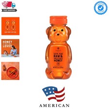Nate's 100 Pure, Raw Unfiltered Honey - Taste, 12oz. Honey Bear Bottle