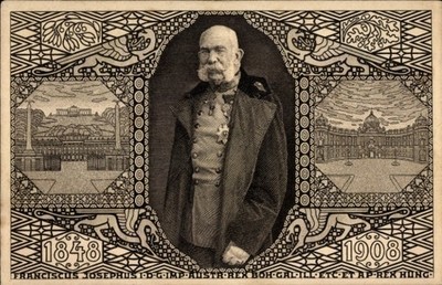 Ganzsachen Ak Kaiser Franz Joseph I., Portrait, Jubiläum 1908 - 4619242