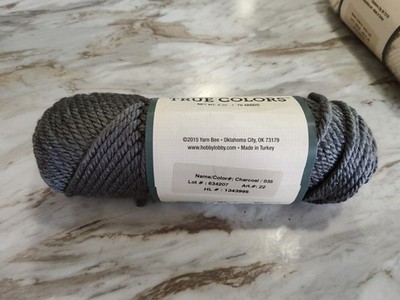 Yarn Bee True Colors Yarn Charcoal 035
