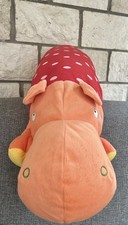 Großes Ikea Nilpferd rot & orange gefleckt Plüsch 30 Zoll Barnslig Flodhast Stofftier Plüsch