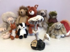 Jellycat Rare Retired Wild Nature Parasol Mushroom, Brand New With Tags, Genuine