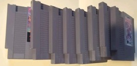 LOTTO 8 giochi NES - Goonies II, Karate Kid, Paperboy, TMNT, Wizards Warriors VG f/s