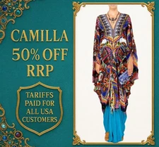 CAMILLA Olapa T-Shape Kaftan One Size RRP $899