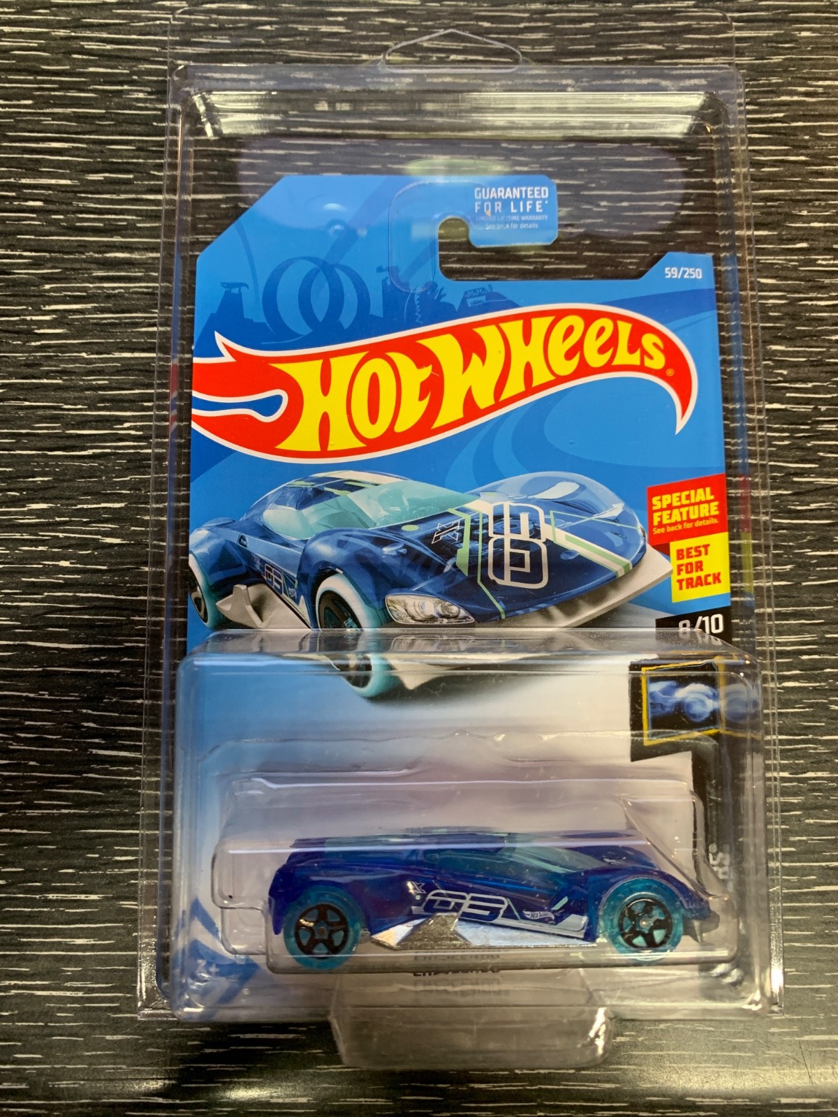 Hot Wheels Blue Crescendo 59/250  2017 - W/ Protector