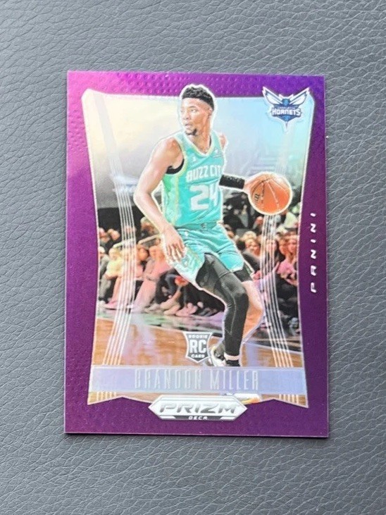 2023-24 Panini Prizm Deca Brandon Miller #205 RC Rookie Purple /99