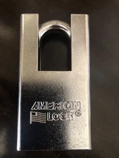 American Lock Series 5300 Padlock Solid Steel Shrouded Shackle