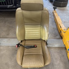 1985-1996 Jaguar Front Left Driver Seat Assembly Tan Leather Oem 1985-1996 Jaguar Front Left Driver Seat Assembly Tan Leather Oem