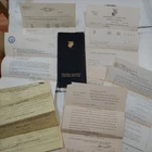 Original WW2 U.S. Marine Corps Military Discharge Papers Pouch Folder ephemera