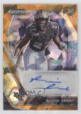 2021 Panini Prizm Draft Picks Orange Ice Richie Grant #DPA-RGR Auto 00jj