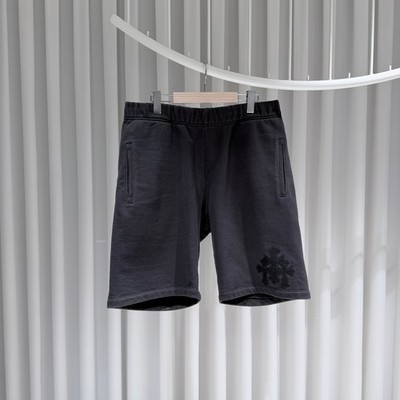 Chrome Hearts Leder Patch Paper Jam Sweat Shorts schwarz 155579280
