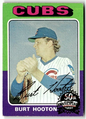1975 Topps 50th Anniversary MLB No. 176 Burt Carlton Hooton - Bild 1 von 2
