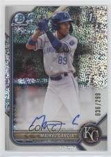2022 Bowman Chrome Prospect Speckle Refractor 36/299 Maikel Garcia Auto c7w