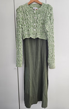 Mothwurf Kleid Gr. 40 Leinen khaki &Other Stories Jacke Gr. M passend