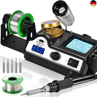Preciva Soldering Station, 60 W Soldering Iron Set with Display, Adjustable
