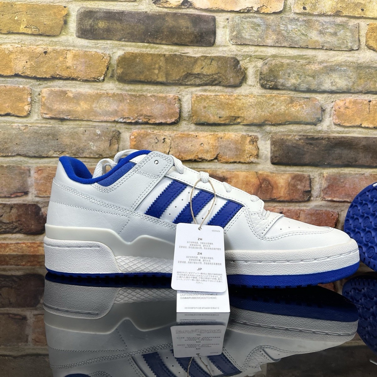 Mens Size 13 - Adidas Originals Forum Low CL White Royal  display picture 1