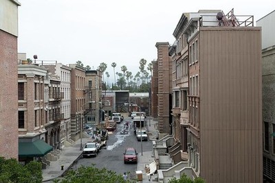 Los Angeles CA Paramount Pictures Back Lot New York City Street Set 2012