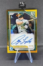 2024 Bowman Chrome Ryan Lasko 1st True Gold Auto 22/50 Athletics