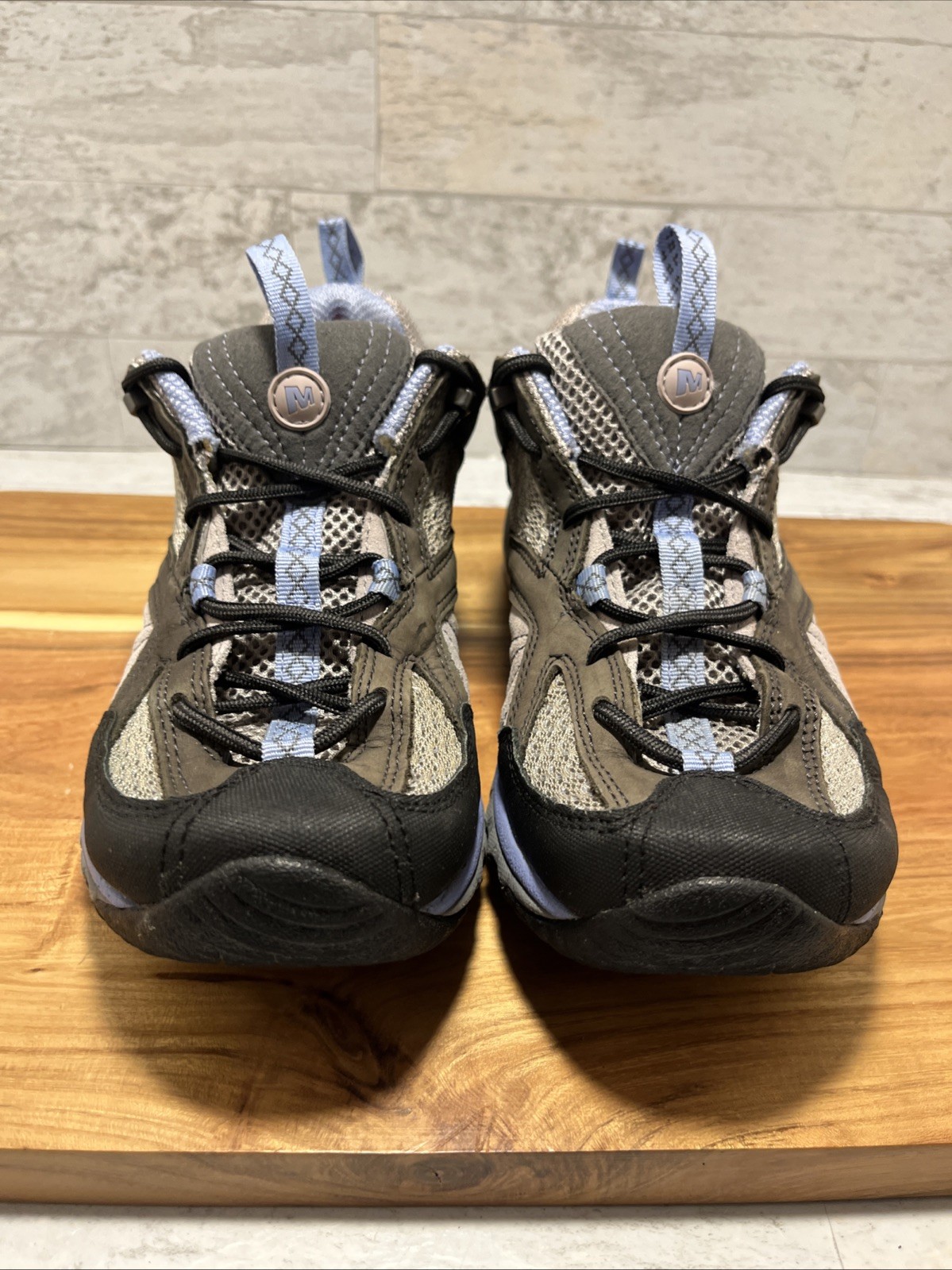 Scarpe da trekking Merrell donna Avian Light Ventilator taglia 8 grigio blu usate in ottime condizioni