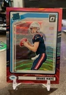 2024 Panini Donruss Drake Maye Optic Rated Rookie Preview Red Wave #379 Patriots