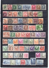 lot de 69 timbres Suéde 1872 à 1956