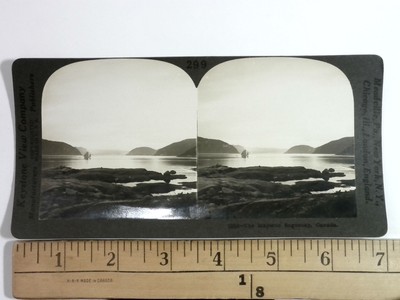 Keystone Stereoview 13883 The Majestic Saguenay River Quebec Canada Scenic View