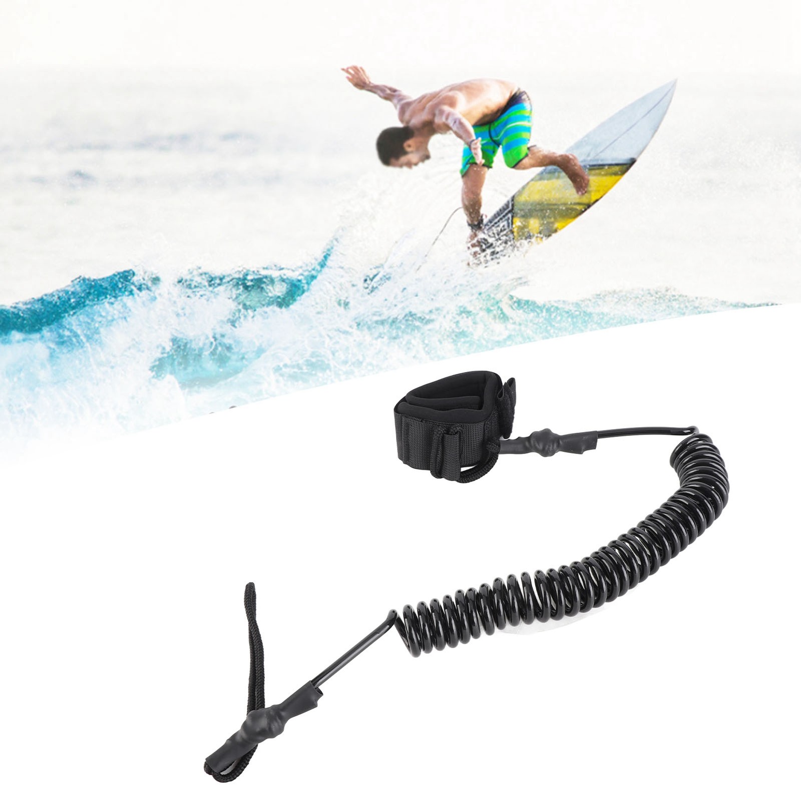 Adjustable 5.5mm Surfboard Foot Rope For Surfing //