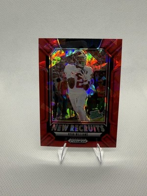 2025 Panini Prizm Draft Picks #23 Ryan Williams New Recruits Red Ice