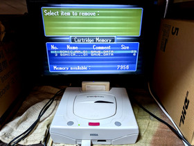 Sega Saturn White Console Power Memory Sonic Jam Sonic R Box