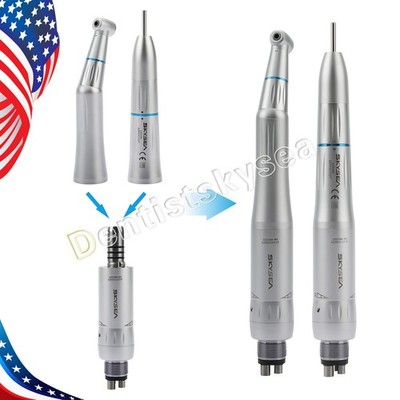 Dental Inner Water Spray Contra Angle Low Slow Speed Handpiece 4Holes Motor
