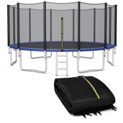 16FT Trampoline Safety Net Replacement Protection Enclosure Net for 12 Poles