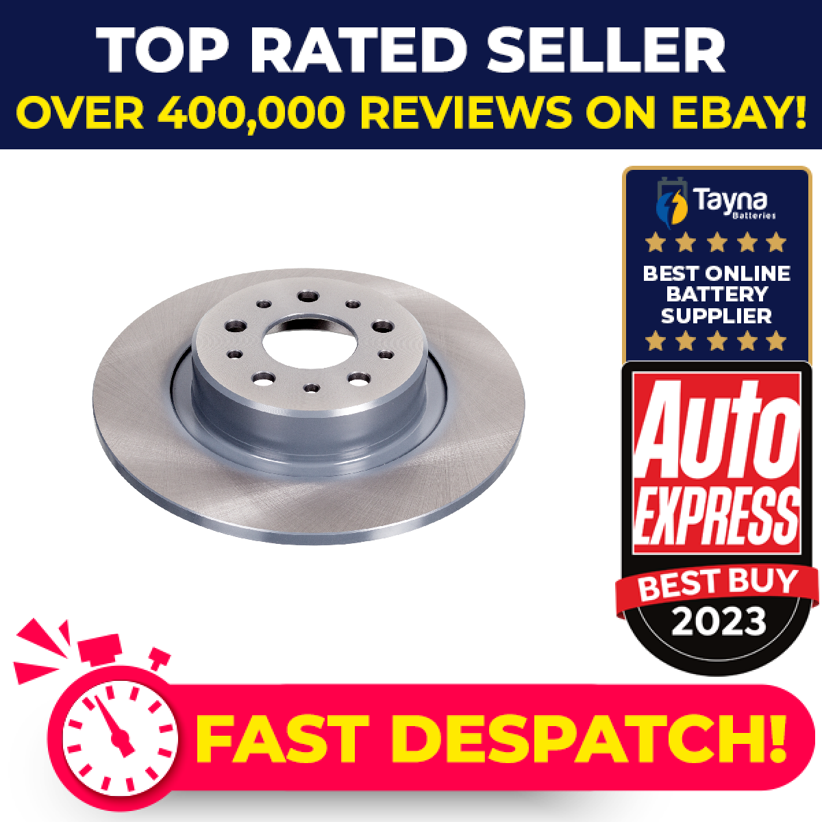 2x Brake Discs Pair Solid fits ALFA ROMEO 156 932 1.8 Rear 97 to 06 276mm Set