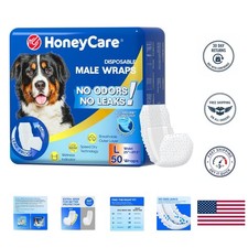 50 Pack Waist Disposable Dog Diapers Male Wraps Belly Bands Pet Soft Large