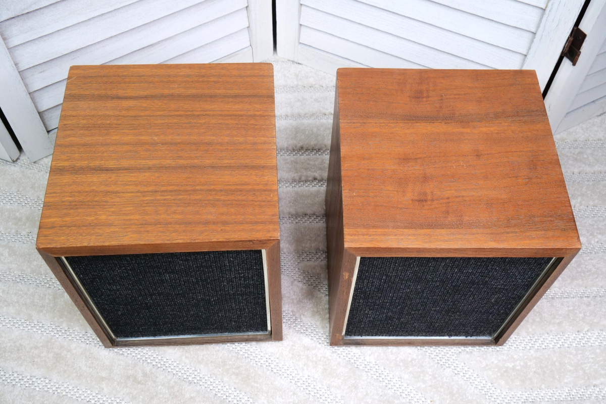 Vintage Panasonic RD-7672 Speakers Pair Wood Cabinet 16 Ohm Japan